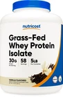 Whey Protein Isolate Grass Fed Vanilla Non Gmo Gluten Free Nutricost 5LBS New. Price: $179.99.