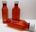 200 Rx Graduated Ovals Amber Medicine Plastic Bottles/caps Oz Pharmacy Grade New. Price: $78.95.