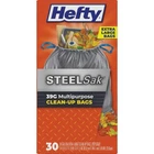 E88682 Hefty Steel Sak 39 Gal. Heavy Duty Black Trash Bag (30-COUNT) New. Price: $50.12.