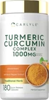 Turmeric Curcumin With Black Pepper 1000MG 180 Capsules By Carlyle New. Price: $13.49.