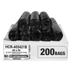 Aluf Plastics High Density Black Trash Bags 55-60 Gallon 200 Count 21 Micron Eq New. Price: $109.88.
