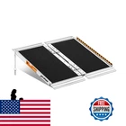 Gardhom Portable Wheelchair Ramp 2 Feet Anti-slip Aluminum Folding Handicap New. Price: $146.31.