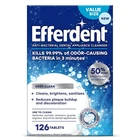 Efferdent Denture Cleaner Tablets Deep Foot (pack Of 126) New. Price: $15.36.