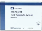 Covidien Monoject* Sterile 1 Ml Luer Lock Insulin & Tuberculin Syringes 240 Unit New. Price: $40.00.