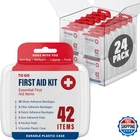Decorrack 1000 Piece First Aid Kit 24 Individual Boxes Of 42 Items Each New. Price: $108.78.