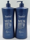 Suave Men 3 In 1 Charcoal 28OZ Pump Bottles Shampoo Conditioner Bodywash New. Price: $24.75.