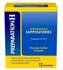 Preparation Hemorrhoid Suppositories For Itching And 12 Count (pack Of 1) New. Price: $7.74.