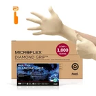 Ansell Microflex Diamond Grip MF-300 Disposable Latex Gloves X-small, Natural New. Price: $134.99.