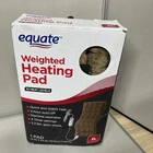 Equate Weighted Heating Pad Brown Xl 12X24 2.2LB 3 Time Settings Open Box New. Price: $24.95.