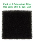 Pack, Devilbiss Foam Cabinet Air Filter, For 525 & 1025 Units 303DZ-605 New. Price: $21.89.