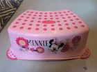 Disney Minnie Mouse Happy Helpers Bathroom Step Stool For Kids Used. Price: $6.95.