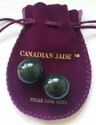 Polar Jade Black Obsidian Balls, Set Of 2, Natural Gemstone Massage And Me New. Price: $14.50.