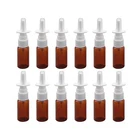 12PCS 10ML/0.34OZ Amber Plastic Fine Mist Sprayers Empty Refillable Nasal Spr... New. Price: $13.63.