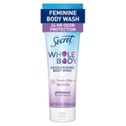 Secret Feminine Wash, 24 Hr Deodorizing Body For Women, Removes 6X. Price: $14.98.