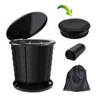 Sailortenx Portable Camping Toilet Bucket Folding Retractable Potty Black New. Price: $52.99.