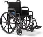 Medline Folding Wheelchair Swing-back Desk Arms Swing-away Footrests 18X16 New. Price: $179.95.