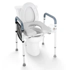 Raised Toilet Seat, 7-POSITION Height Adjustment 19.3" 25.2", 350LBS Weight Ca New. Price: $84.35.