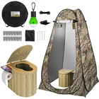 Thallike Portable Camping Toilet With Pop-up Privacy Tent, 12-INCH Sea... New. Price: $112.20.