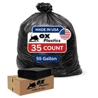55 Gallon 4MIL Trash Can Liners Bags - (35 Count) Capacity & Thick Extra Heav... New. Price: $79.12.