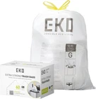Eko 21 Gallon / 50-90 Liter, 60 Count Drawstring Trash Bags, Extra-strong Unscen New. Price: $27.99.