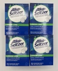 (4 Pack) Alka-seltzer Heartburn Relief Lemon Lime Flavor Effervescent 72 Tablets New. Price: $39.99.