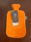 Hot Water Bottle By Fashy W/velvet Orange Cover - For Pain, Arthritis, Warmth New. Price: $25.00.