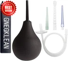 Black Silicone Enema Douche Bulb 7.6 Oz 19.7" Hose + 4 Tips Cleanse Us New. Price: $22.99.
