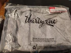 Thirty-one Gifts Modern Toiletry Bag Textured Gray Small New. Price: $30.00.