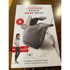 Sunbeam Renue Wrap Heating Pad For Neck & Shoulders Gray 22" X 14" Nib New. Price: $25.00.