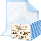 Durameg 23X36 Disposable Underpads 50 Pack Xl Bed Incontinence Chux Pr New. Price: $27.99.