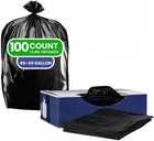Plasticplace 40-45 Gallon Trash Bags, Heavy Duty Count (pack Of 100), Black New. Price: $61.85.
