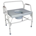 Extra-wide Drop Arm Portable Toilet Commode For Elderly, 500 Lb Capacity New. Price: $156.99.