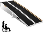 Wheelchair Ramp 7FT Folding Anti Slip Aluminum Black Frosted Surface Gardhom New. Price: $439.99.