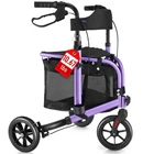 Mate 3 Wheel Rollator Walker With Seat For Slim Seniors, Padded Backrest... New. Price: $211.99.