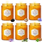 6 Pack Natural Soy Wax Jar Candles For Home, Scented Aromatherapy Gift Set Fo... New. Price: $44.33.