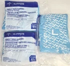 3 Pack - Medline Single Tread Slippers, Large, Blue, Latex Free New. Price: $14.99.