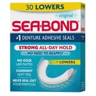 Bond Secure Denture Adhesive Seals, Original Lowers, 30 Count (pack Of 1) New. Price: $13.35.