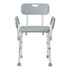 Medline Shower Chair With Backrest And Padded Armrests 350 Lb. Capacity, Bat... New. Price: $69.39.
