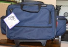 Hopkins Medical Products Rolling Bag With Ez-view: Laptop Section Navy Blue New. Price: $149.99.