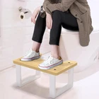 Poop Stool For Bathroom Convertible Bamboo Toilet Step New. Price: $15.85.