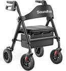 Walker Lightweight Rollator Seniors 8 Wheels Ergonomic Seat Soundfuse Foldable New. Price: $299.99.