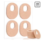 48 Pack Callus Pads Soft 1/4" Thick Oval Shape Corn 1/8" Felt Cushion Nude New. Price: $10.00.