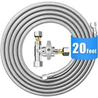 Fridge Line Kit 20FT Premium Stainless Steel Braided Refrigerator Water. New. Price: $47.88.