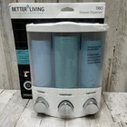 Better Living Trio Shower Dispenser Organizer: Shampoo Conditioner Body Wash Nib New. Price: $19.99.