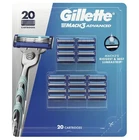 Gillette MACH3 Advanced Razor Blades 20 Refill Cartridges New. Price: $31.95.