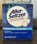 Alka-seltzer Original Pain Relief Effervescent Tablets 36 Count Exp 2/2027 New. Price: $9.89.