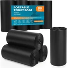80 Portable Toilet Bags, Camping 5-8 Gallon Compostable Biode New. Price: $30.50.