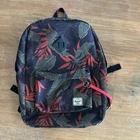Herschel Supply Co Heritage Backpack Tropical Palm Leaf Print Black Red Green Pre-owned. Price: $9.71.