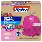 Hefty Ultra Strong 13 Gallon Trash Bags, Tall Count (pack Of 110), Pink New. Price: $30.99.