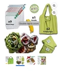 1GRAB Reusable Clip Cart Shopping Bags Storage Ez Carry Grocery 10 New. Price: $13.00.